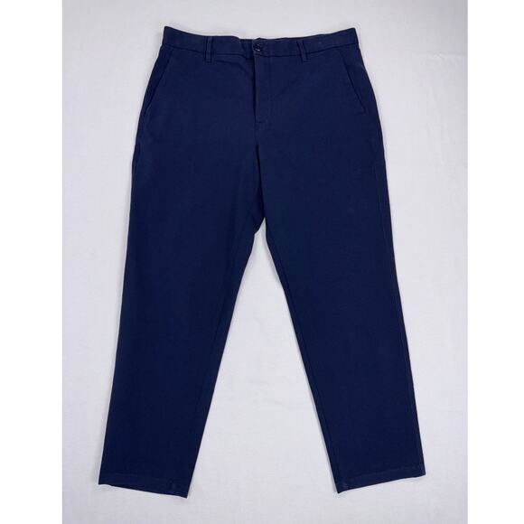 Everlane Uniform Mens Straight Leg Chino Pant 35 x 28 Navy Blue - Picture 4 of 14